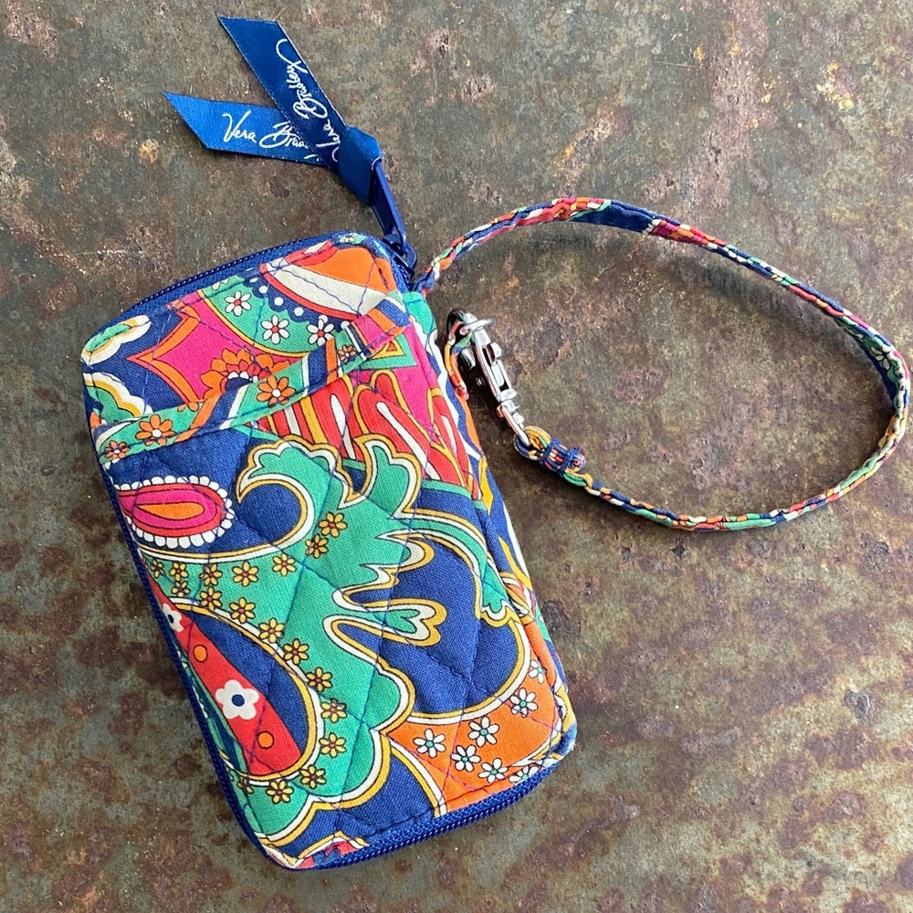 Vera Bradley All in One Wristlet in Venetian Paisley Pattern (Retired 2013)